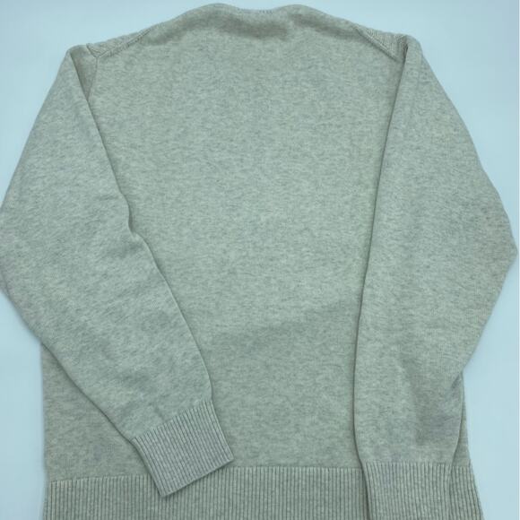 Daniel Cremieux Sweater Pullover Zigzag Knit Supima Cotton Oatmeal Large - Picture 6 of 8